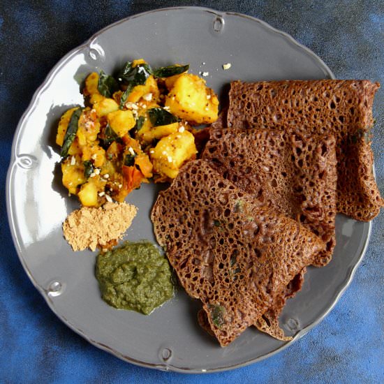 Instant Ragi (Fingermillet) Dosa