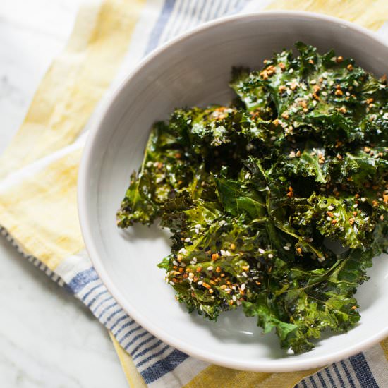 Everything Bagel Kale Chips