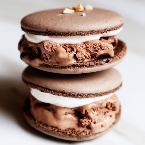 Rocky Road Ice Cream Sandwiches