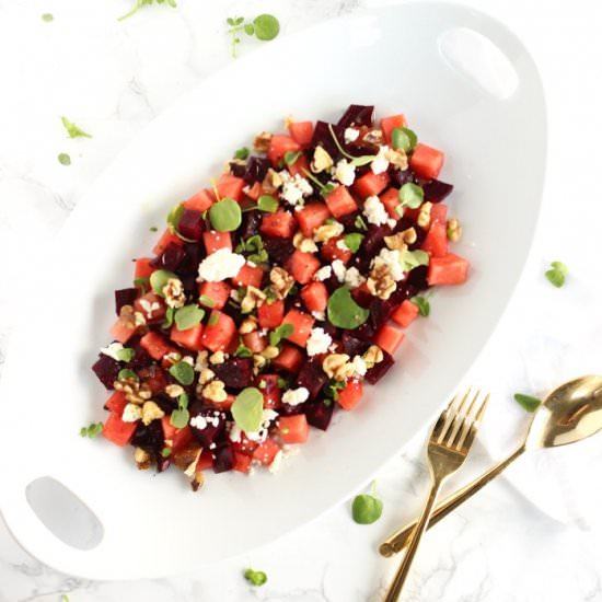 Watermelon Beet Salad