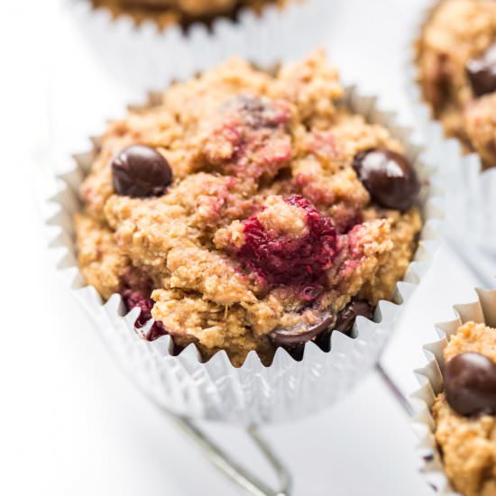 Raspberry Chocolate Chip Muffins