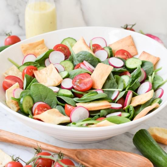 Yogurt-Tahini Fattoush Salad