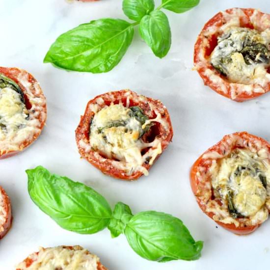 Roasted Basil Parmesan Tomatoes