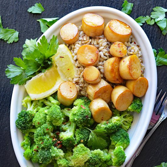 Maple Glazed Mushroom Scallops