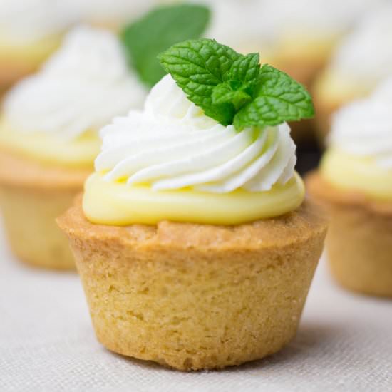 Cookie Cups with Lemon Curd