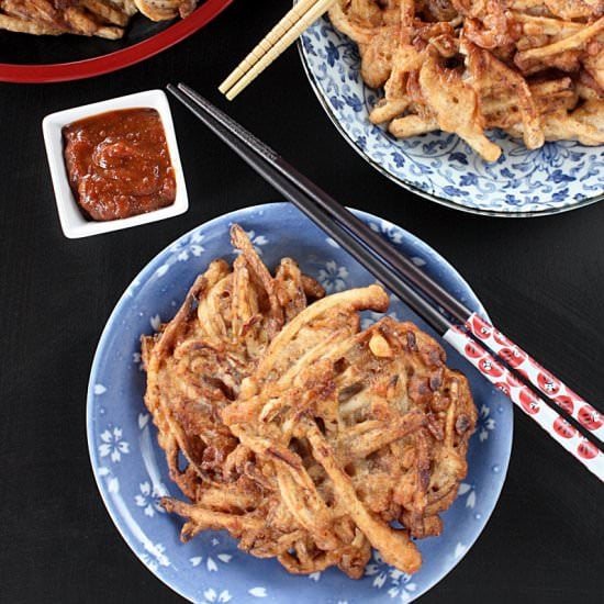 taro fritters