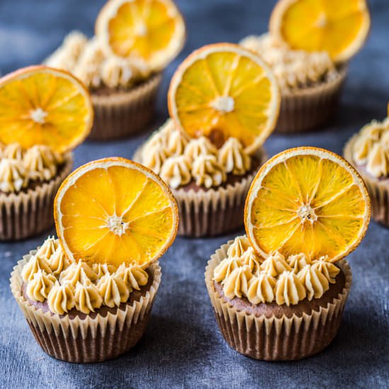 Choc-Orange Coffee Cupcakes