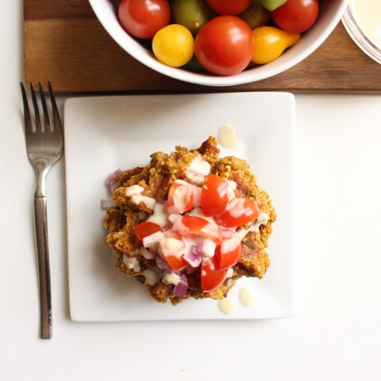 Falafel waffles