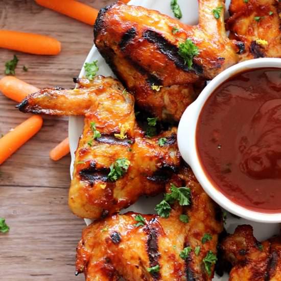 BBQ Grilled Chicken Wings