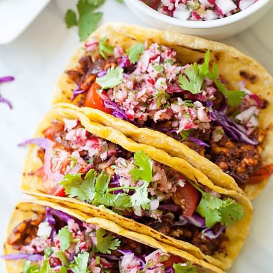 Vegan Tempeh Tacos