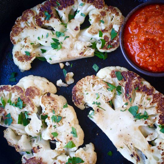 Charred Cauliflower Steaks