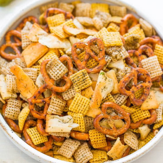 5-Minute Dill Pickle Chex Mix