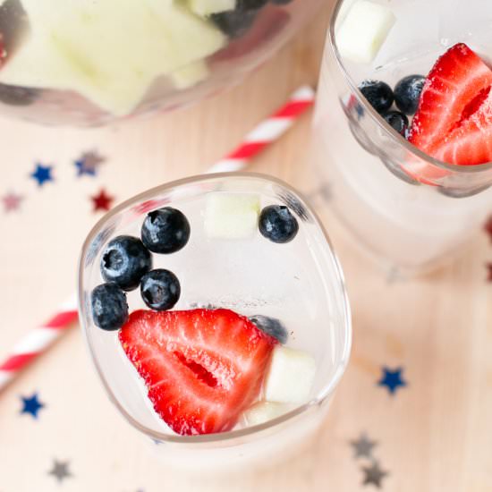 Patriotic Tom Collins Punch