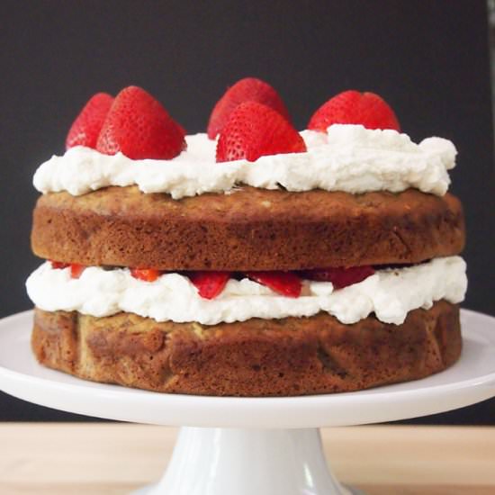 Strawberry Banana Layer Cake