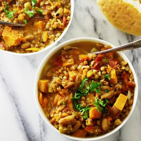 White Bean and Sweet Potato Stew