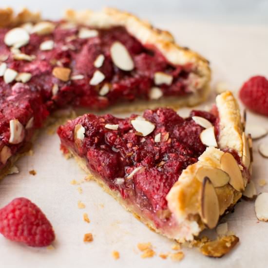 Raspberry Almond Galette