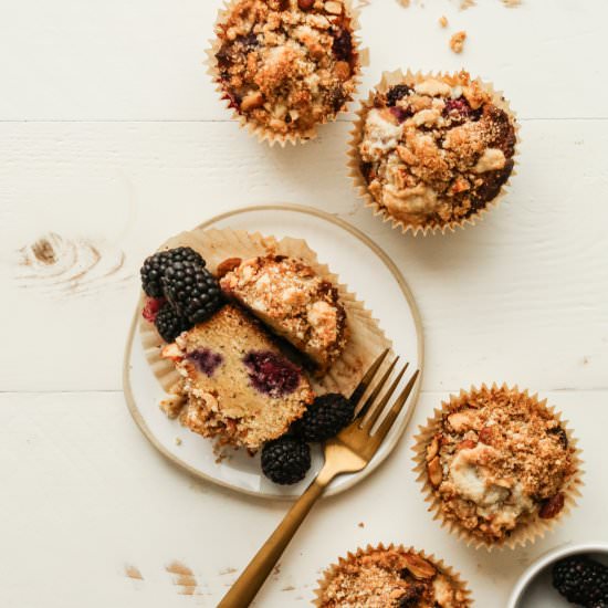 Blackberry Protein Muffins