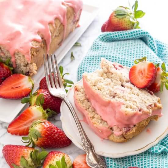 Vegan Strawberry Pound Cake
