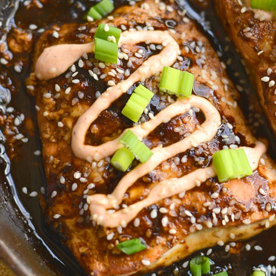 Teriyaki Sriracha Salmon