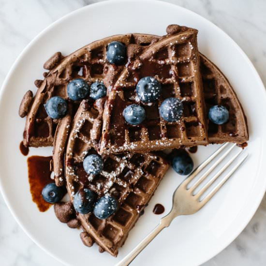 Paleo Chocolate Waffles