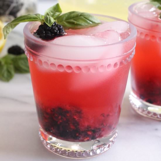 Blackberry Basil Tequila Lemonade