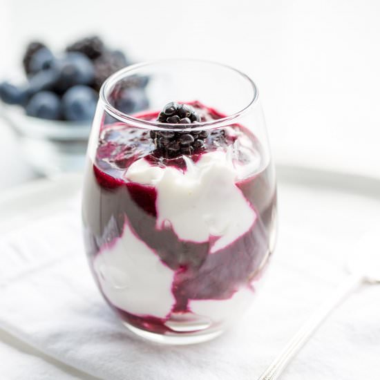 Warm Black & Blueberry Sauce
