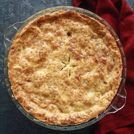 Double Crusted Peach Pie
