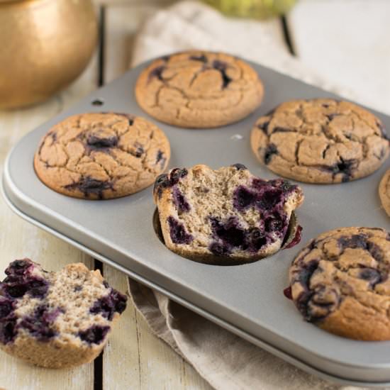 Vegan Gluten-Free Blueberry Muffins