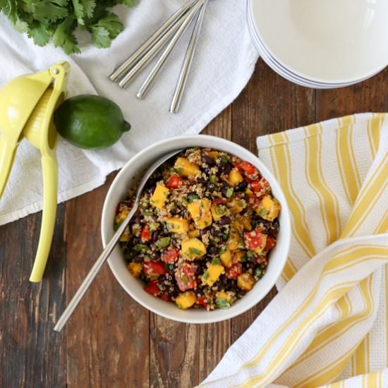 Black Bean and Mango Quinoa Salad