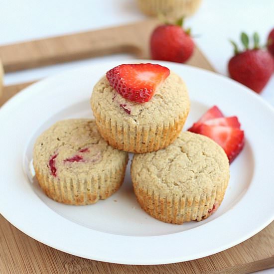 GF Strawberry Muffins