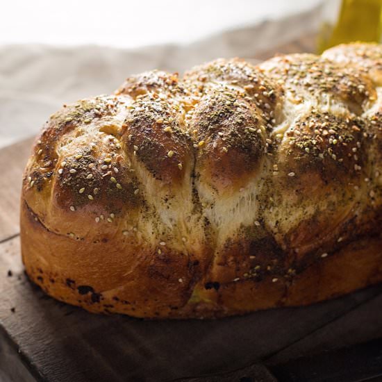 Egg-Free Garlic Crusted Challah