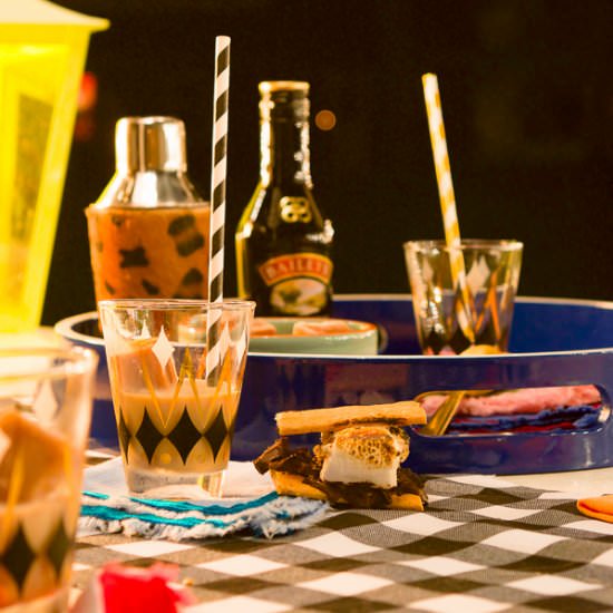 Layered Coffee & Chocolate Ice Cubes