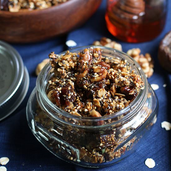 Dried Fig and Walnut Granola