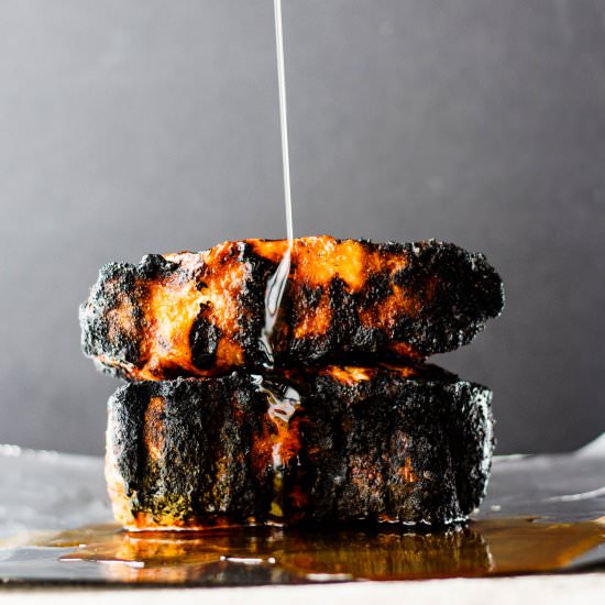 Grilled Peameal Bacon with Maple