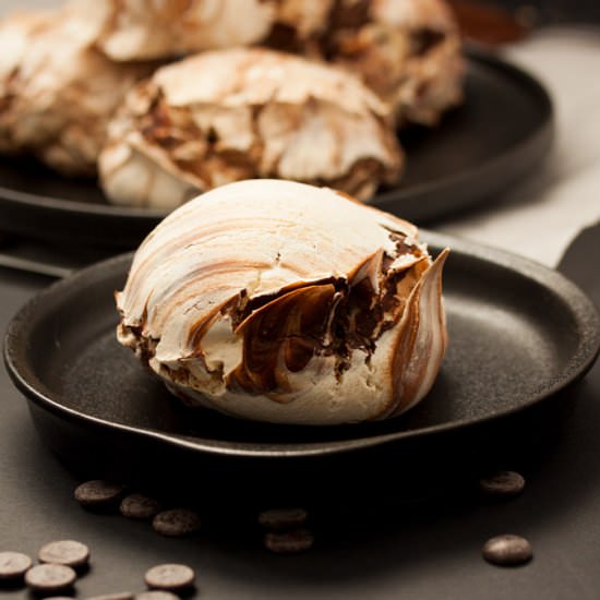 Massive Chocolate Swirl Meringues