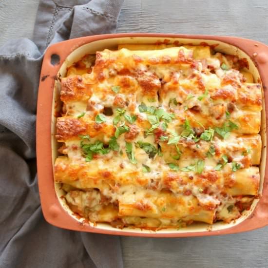 Easy Aubergine Beef Cannelloni