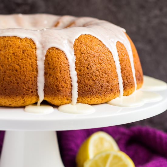 Cheesecake Swirl Lemon Bundt Cake