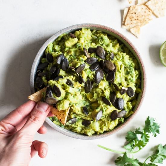 Best-Ever Guacamole with Pepitas