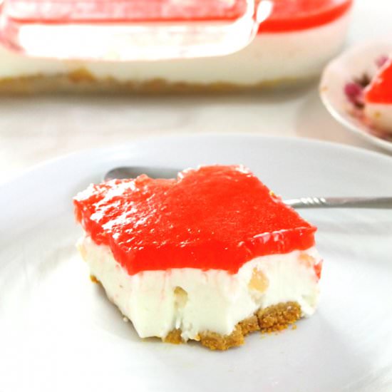 No Bake Pineapple Cheesecake