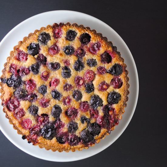 Brown butter cherry tart