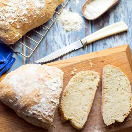 NO-KNEAD, RUSTIC, ITALIAN-STYLE BRE