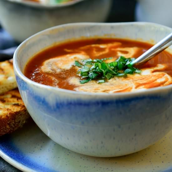Vegan Tomato Basil Soup