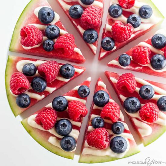 Watermelon Pizza (Low Carb, GF)