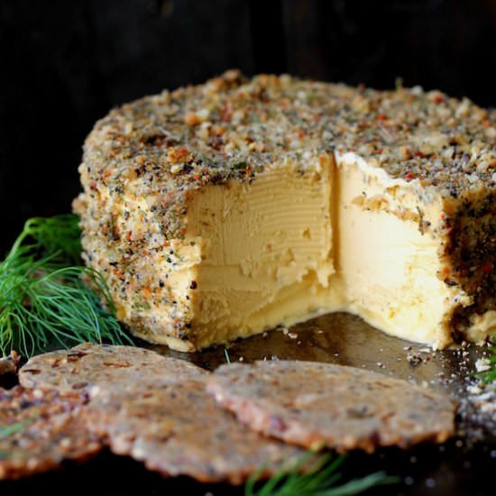 Vegan Herb Crusted Provolone Cheese