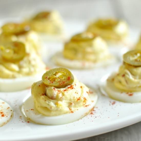 Jalapeño Popper Deviled Eggs