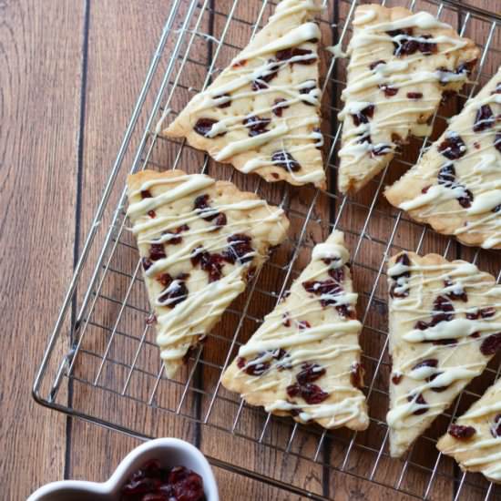 White Chocolate Cranberry Shortbread