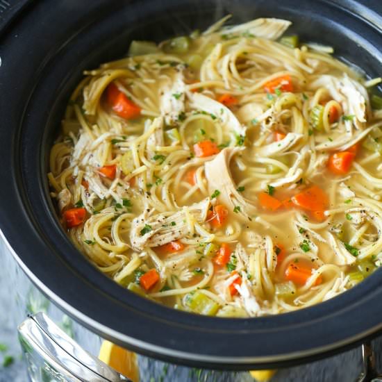 Slow Cooker Chicken Noodle Soup