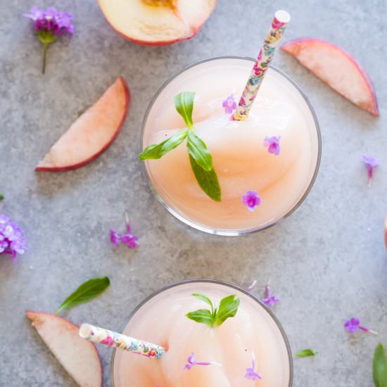 White Peach Tarragon Frosè