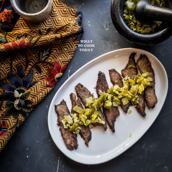 Indonesian Spicy Beef Jerky