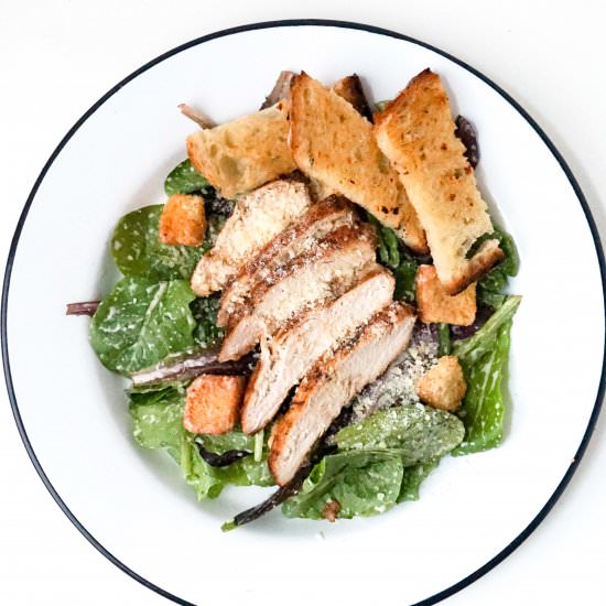 Sauteed Chicken Caesar Salad